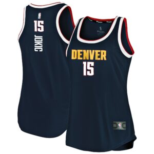 Nikola Jokic Denver Nuggets Fanatics Women's 2019/20 Fast Break Team Tank Jersey - Icon Edition - Navy