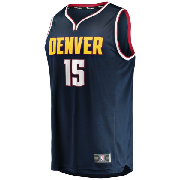 Nikola Jokic Denver Nuggets Fanatics Youth Fast Break Replica Jersey Blue - Icon Edition - Image 3