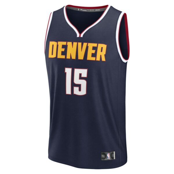 Nikola Jokic Denver Nuggets Fanatics Youth Fast Break Replica Player Jersey - Icon Edition - Navy - Image 3