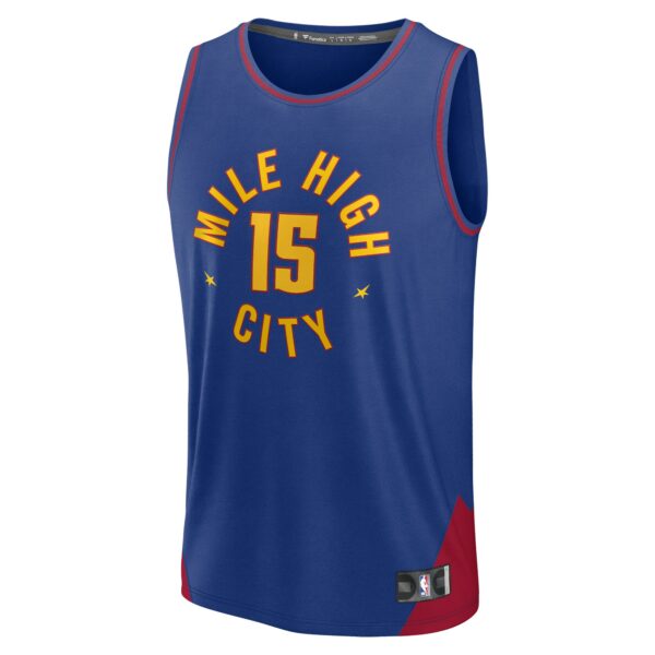 Nikola Jokic Denver Nuggets Fanatics Youth Fast Break Replica Player Jersey - Statement Edition - Blue - Image 3