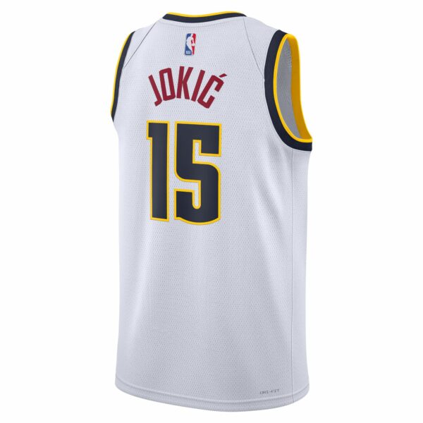 Nikola Jokic Denver Nuggets Nike Unisex Swingman Jersey - Association Edition - White - Image 4