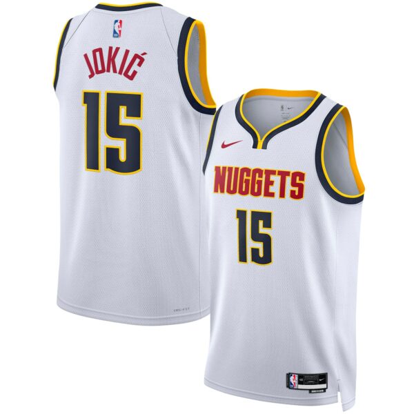 Nikola Jokic Denver Nuggets Nike Unisex Swingman Jersey - Association Edition - White - Image 2