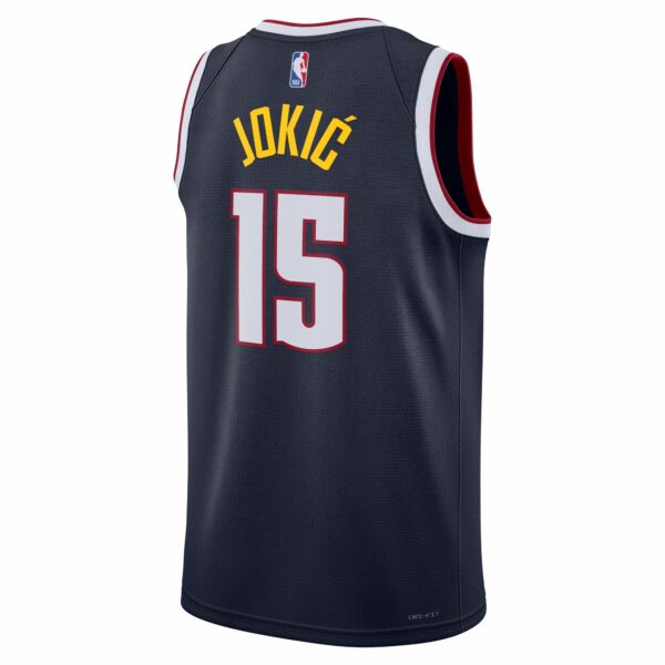 Nikola Jokic Denver Nuggets Nike Unisex Swingman Jersey - Icon Edition - Navy - Image 4