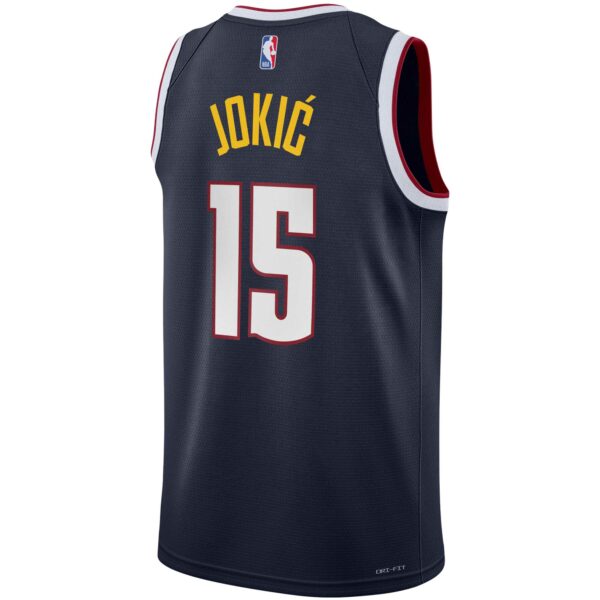 Nikola Jokic Denver Nuggets Nike Youth Swingman Jersey - Icon Edition - Navy - Image 4