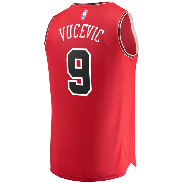 Nikola Vucevic Chicago Bulls Fanatics Fast Break Road Replica Jersey - Icon Edition - Red - Image 4