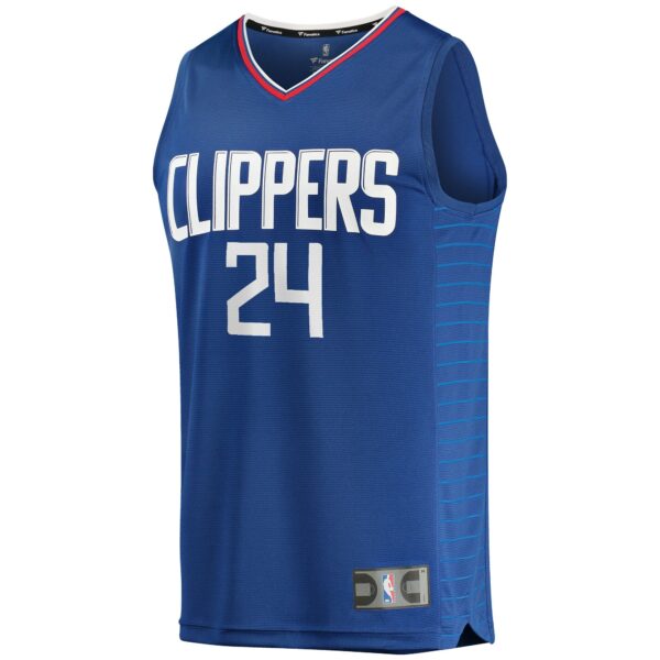 Norman Powell LA Clippers Fanatics Fast Break Replica Jersey - Icon Edition - Royal - Image 3