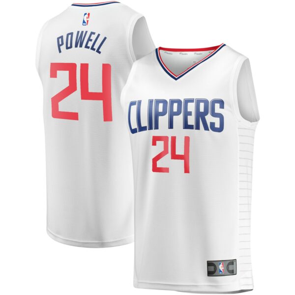 Norman Powell LA Clippers Fanatics Youth Fast Break Player Jersey - Association Edition - White - Image 2