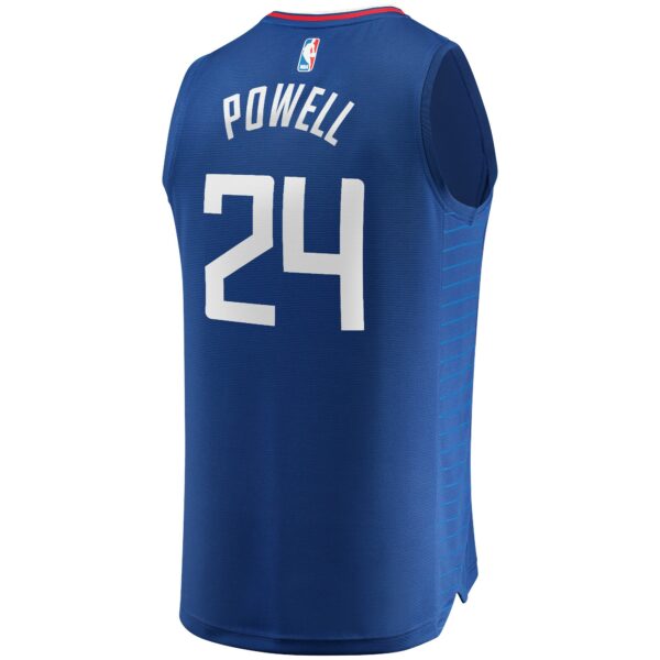 Norman Powell LA Clippers Fanatics Youth Fast Break Replica Jersey - Icon Edition - Royal - Image 4