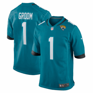 Number 1 Groom Jacksonville Jaguars Nike Game Jersey - Teal