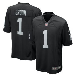 Number 1 Groom Las Vegas Raiders Nike Game Jersey - Black