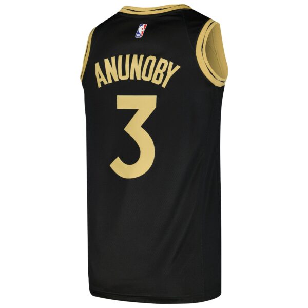 OG Anunoby Toronto Raptors Nike Swingman Player Jersey - City Edition - Black - Image 4