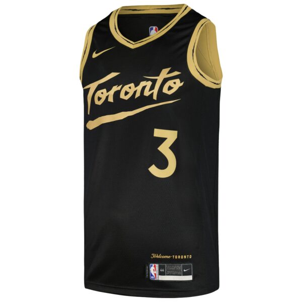 OG Anunoby Toronto Raptors Nike Swingman Player Jersey - City Edition - Black - Image 3