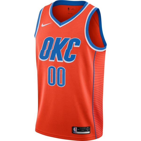 Oklahoma City Thunder Jordan Brand Swingman Custom Jersey - Statement Edition - Orange - Image 3