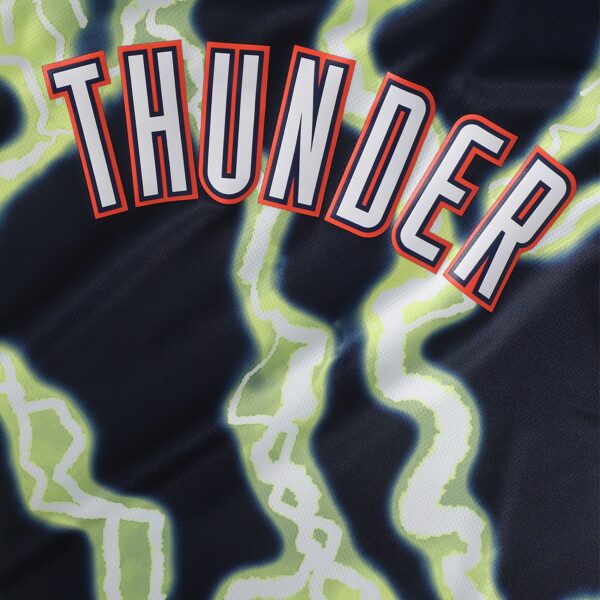 Oklahoma City Thunder NBA & KidSuper Studios by Fanatics Unisex Hometown Jersey - Black - Image 6