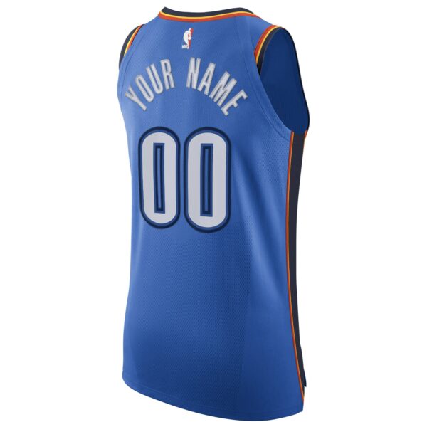 Oklahoma City Thunder Nike Authentic Custom Jersey Blue - Icon Edition - Image 4
