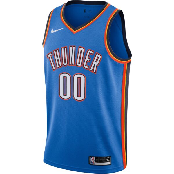 Oklahoma City Thunder Nike Custom Swingman Jersey - Icon Edition - Blue - Image 3