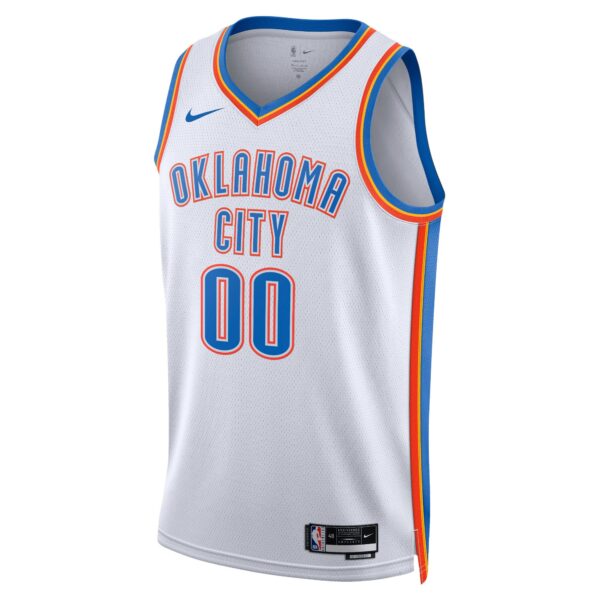 Oklahoma City Thunder Nike Unisex Swingman Custom Jersey White - Association Edition - Image 3