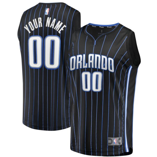 Orlando Magic Fanatics Youth Fast Break Replica Custom Jersey Black - Icon Edition - Image 2