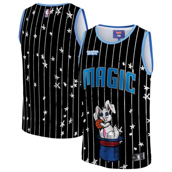 Orlando Magic NBA & KidSuper Studios by Fanatics Unisex Hometown Jersey - Black - Image 2