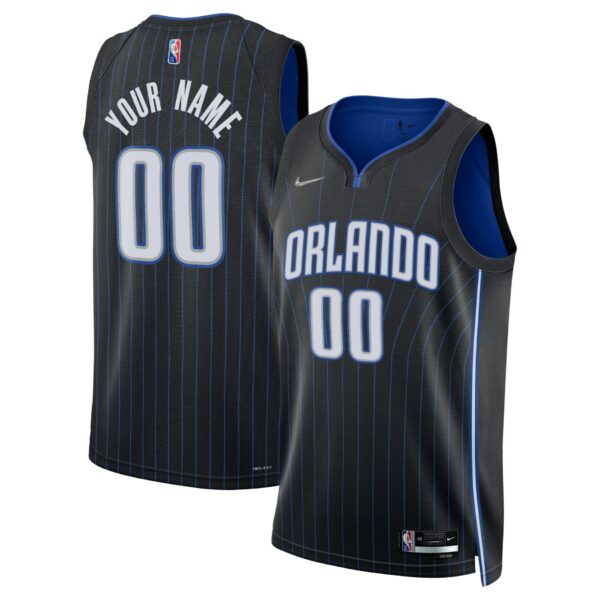 Orlando Magic Nike 2021/22 Diamond Swingman Custom Jersey - Icon Edition - Black - Image 2