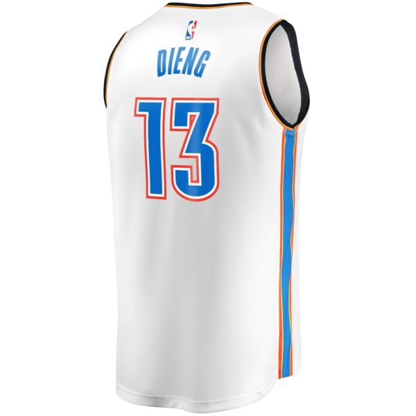 Ousmane Dieng Oklahoma City Thunder Fanatics Fast Break Player Jersey - Association Edition - White - Image 4