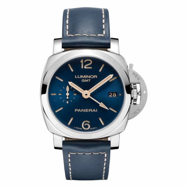 Panerai Luminor 1950 3 Days GMT Acciaio PAM688 VSF SS Blue Dial P9001 V2 Watch