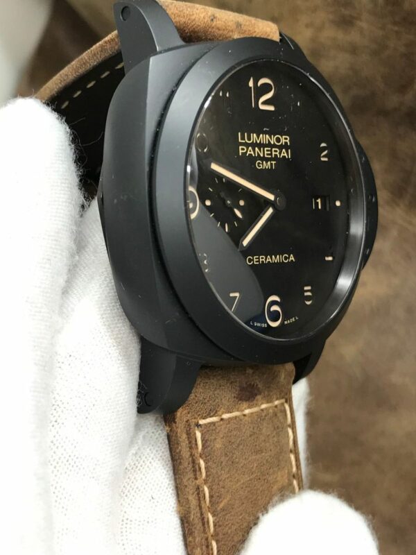 Panerai Luminor 1950 3 Days Gmt Automatic Ceramica 44mm Black Dial Mens Watch Pam00441 - Image 4