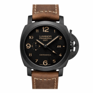 Panerai Luminor 1950 3 Days Gmt Automatic Ceramica 44mm Black Dial Mens Watch Pam00441
