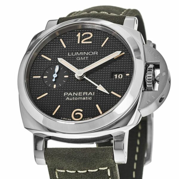 Panerai Luminor 1950 3 Days GMT PAM535 Q Edition Paris hobnails ZF SS Black Dial P9001 Watch - Image 3