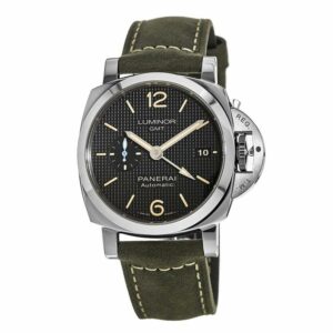 Panerai Luminor 1950 3 Days GMT PAM535 Q Edition Paris hobnails ZF SS Black Dial P9001 Watch