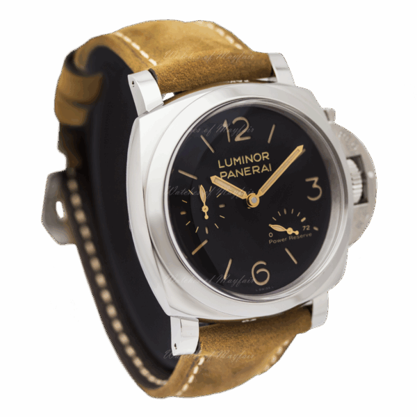 Panerai Luminor 1950 3 Days PAM 423 SS Black Dial P3002 Watch - Image 2