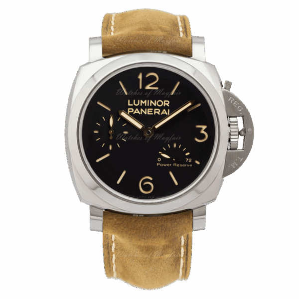 Panerai Luminor 1950 3 Days PAM 423 SS Black Dial P3002 Watch - Image 3