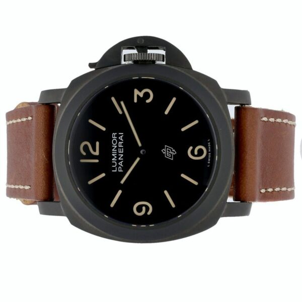 Panerai Luminor Base PAM 360 Black Ceramic Black Dial P3000 Watch - Image 2