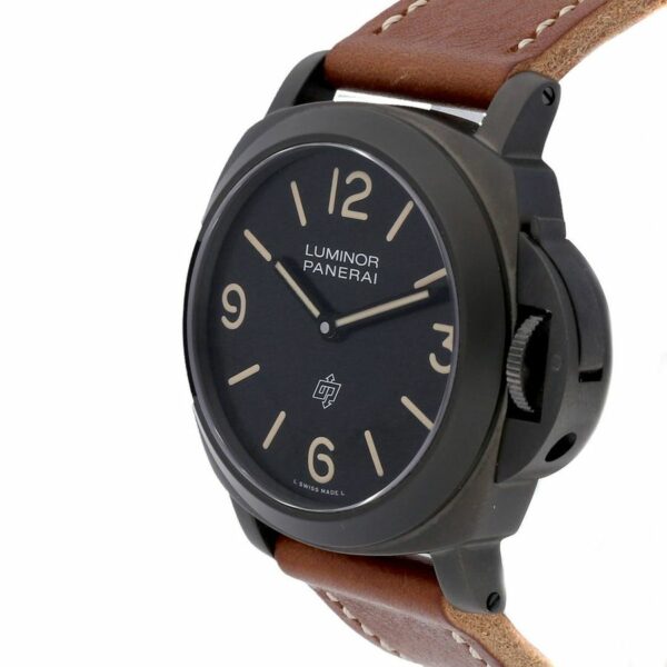 Panerai Luminor Base PAM 360 Black Ceramic Black Dial P3000 Watch - Image 3