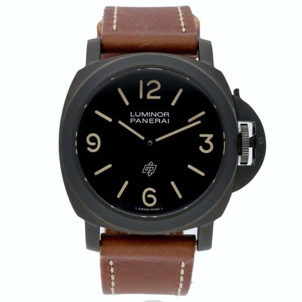 Panerai Luminor Base PAM 360 Black Ceramic Black Dial P3000 Watch