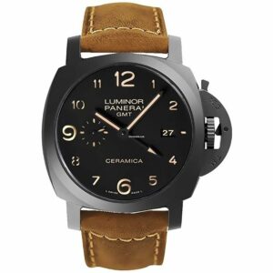 Panerai Luminor GMT 1950 3 Days PAM441 VSF Ceramic Black Dial P9001 V2 (Free Strap) Watch