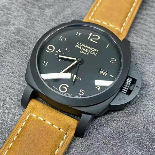 Panerai Luminor GMT 1950 3 Days PAM441 VSF Ceramic Black Dial P9001 V2 (Free Strap) Watch - Image 10