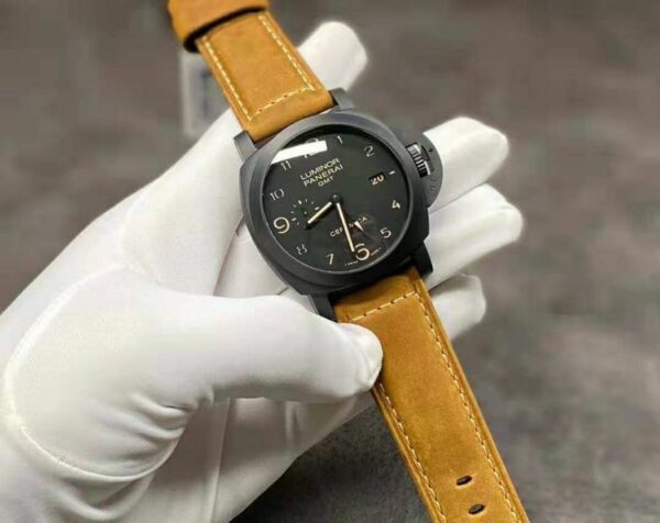 Panerai Luminor GMT 1950 3 Days PAM441 VSF Ceramic Black Dial P9001 V2 (Free Strap) Watch - Image 3