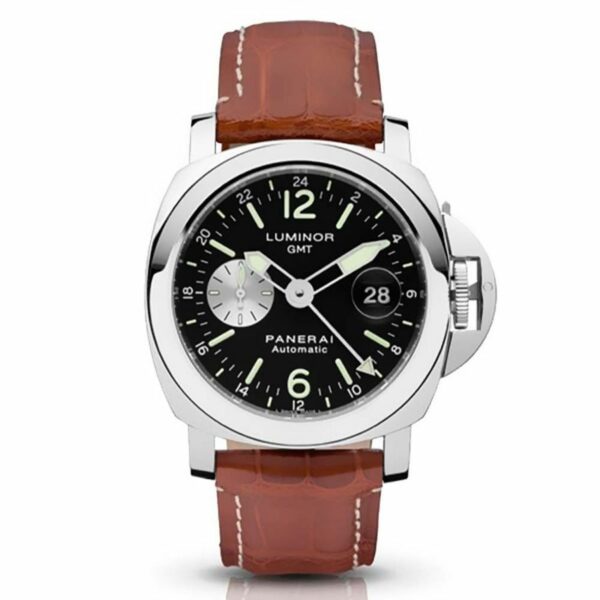 Panerai Luminor GMT PAM088 44mm VSF SS Black Dial OP VIII Watch