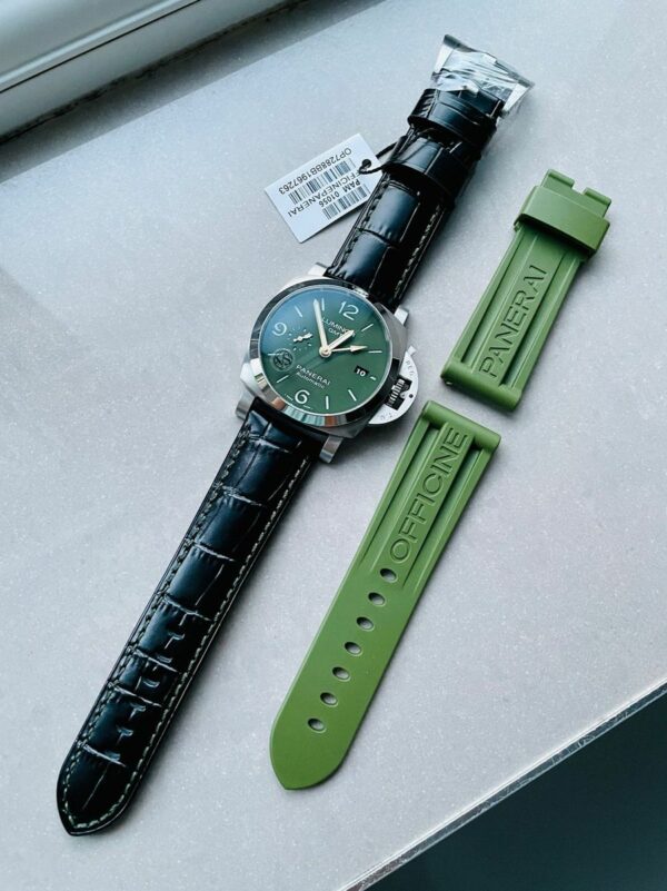 Panerai Luminor GMT PAM1056 VSF SS Green Dial P9011 Watch - Image 4