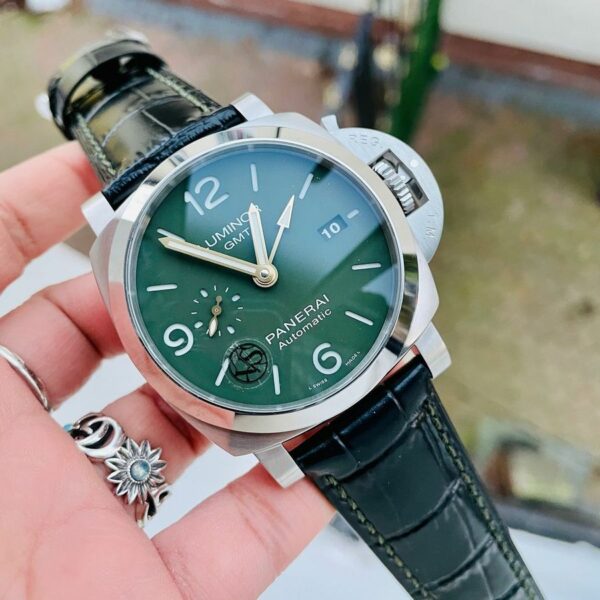 Panerai Luminor GMT PAM1056 VSF SS Green Dial P9011 Watch - Image 2