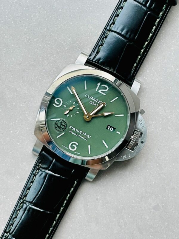 Panerai Luminor GMT PAM1056 VSF SS Green Dial P9011 Watch - Image 7