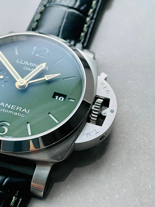 Panerai Luminor GMT PAM1056 VSF SS Green Dial P9011 Watch - Image 5
