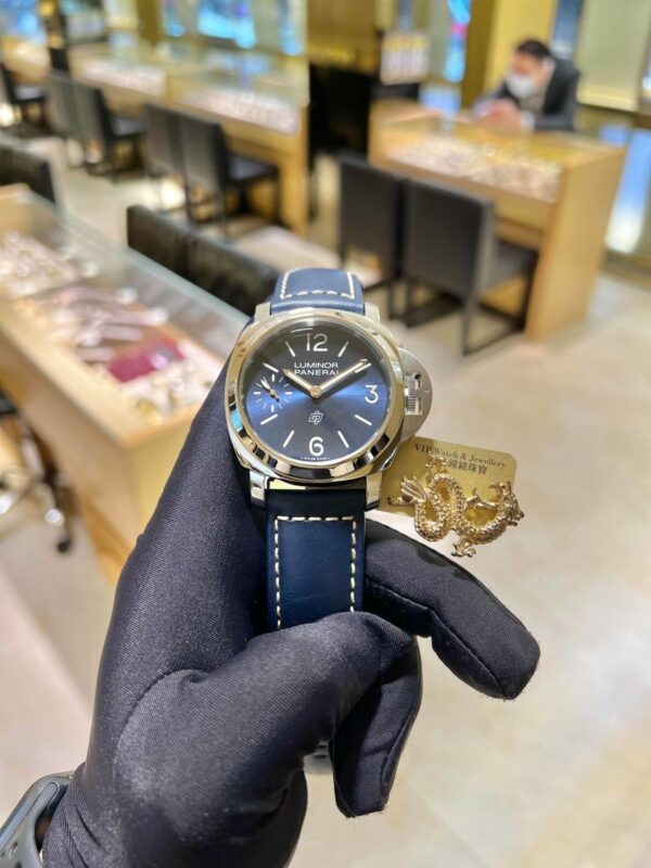 Panerai Luminor Logo Acciao PAM1085 HWF SS Blue Dial 6497 Y-Incabloc Watch - Image 9
