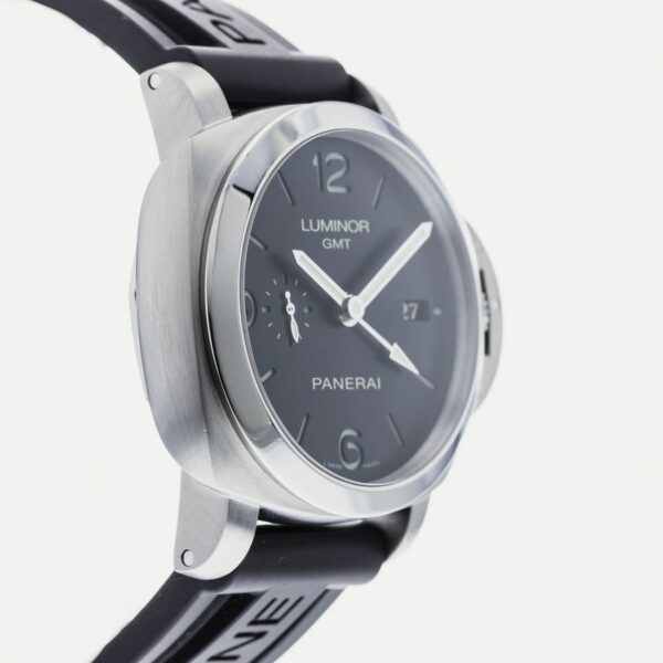 Panerai Luminor Marina 1950 3 Days GMT PAM320 VSF SS Black Dial P9001 V2 Watch - Image 4