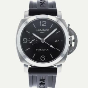 Panerai Luminor Marina 1950 3 Days GMT PAM320 VSF SS Black Dial P9001 V2 Watch