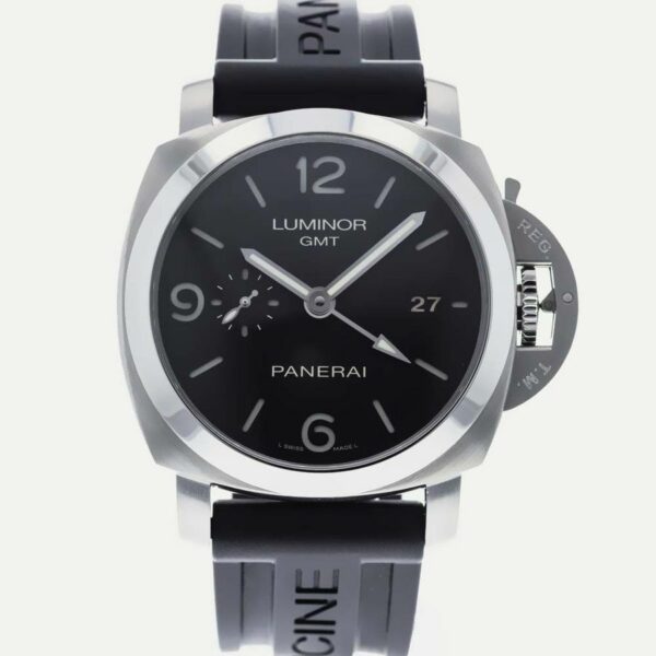 Panerai Luminor Marina 1950 3 Days GMT PAM320 VSF SS Black Dial P9001 V2 Watch