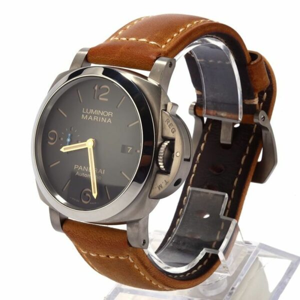 Panerai Luminor Marina 1950 PAM1351 ZF Titanium Brown Dial P9010 Watch - Image 3