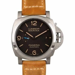 Panerai Luminor Marina 1950 PAM1351 ZF Titanium Brown Dial P9010 Watch
