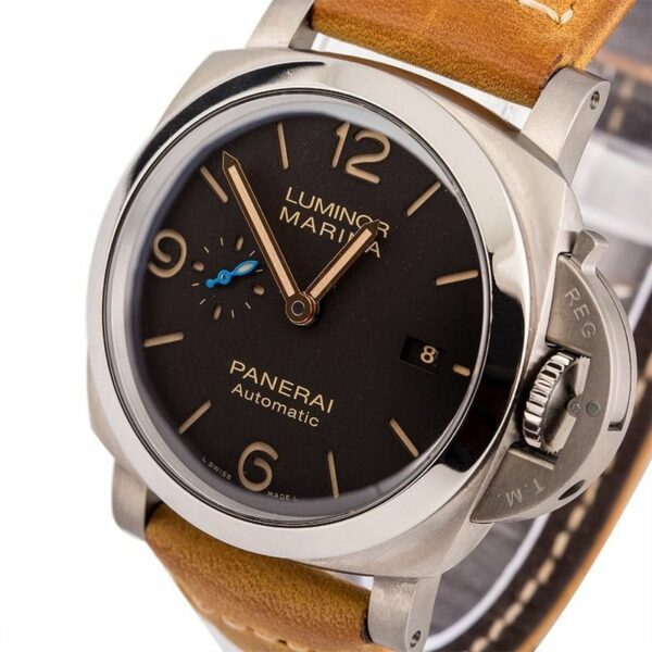Panerai Luminor Marina 1950 PAM1351 ZF Titanium Brown Dial P9010 Watch - Image 2